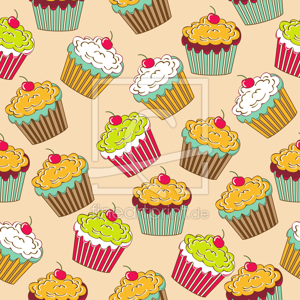 Bild-Nr.: 9015397 Leckere Cupcakes erstellt von patterndesigns-com