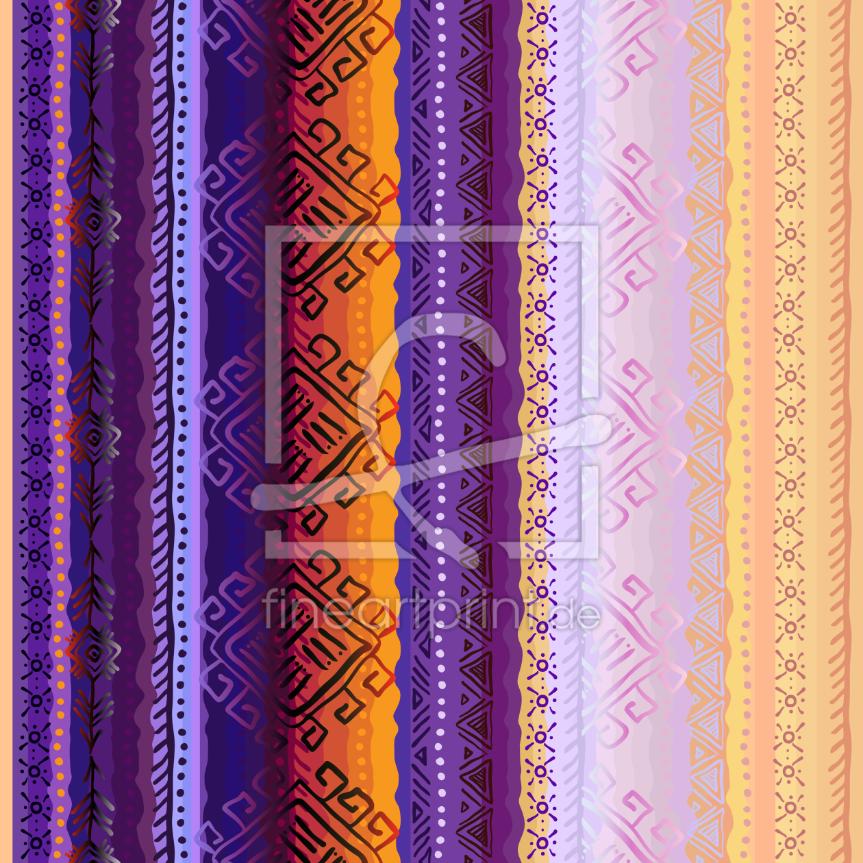 Bild-Nr.: 9015421 Vertikal Tribal Ornament erstellt von patterndesigns-com