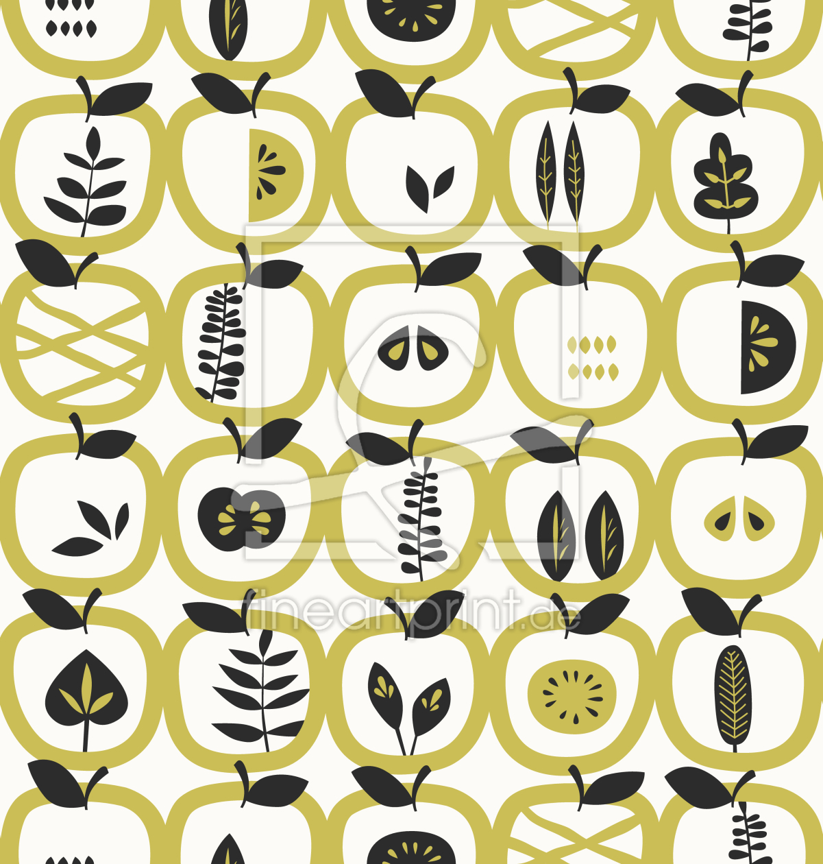 Bild-Nr.: 9015449 Äpfel und Blätter erstellt von patterndesigns-com
