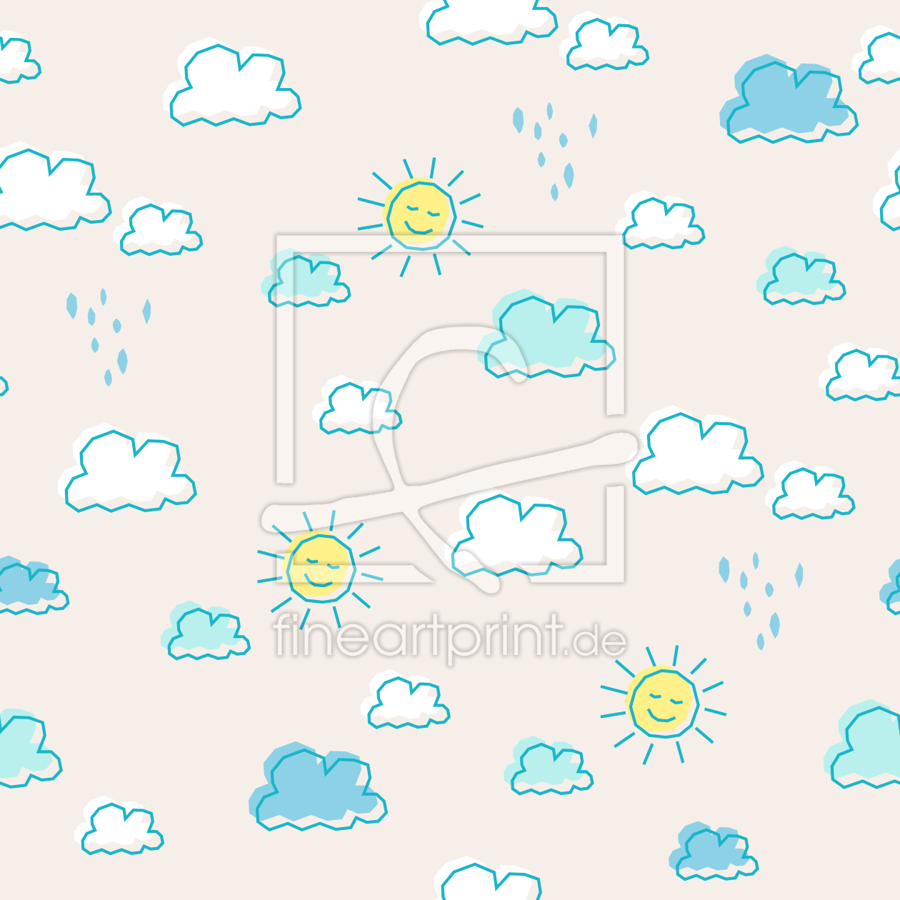 Bild-Nr.: 9015467 Sonne Und Wolken erstellt von patterndesigns-com