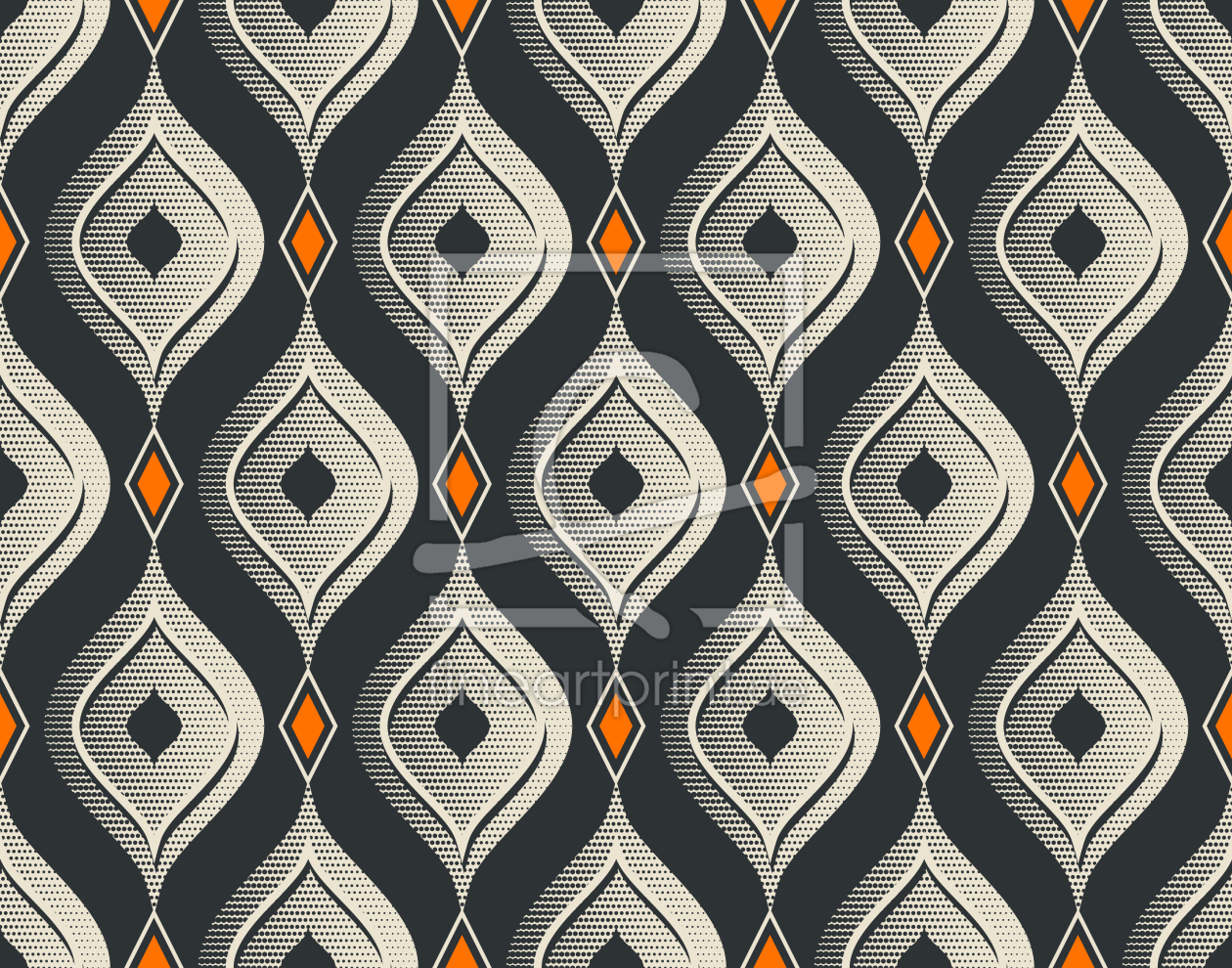 Bild-Nr.: 9015477 Vintage veredelte Vorhänge erstellt von patterndesigns-com