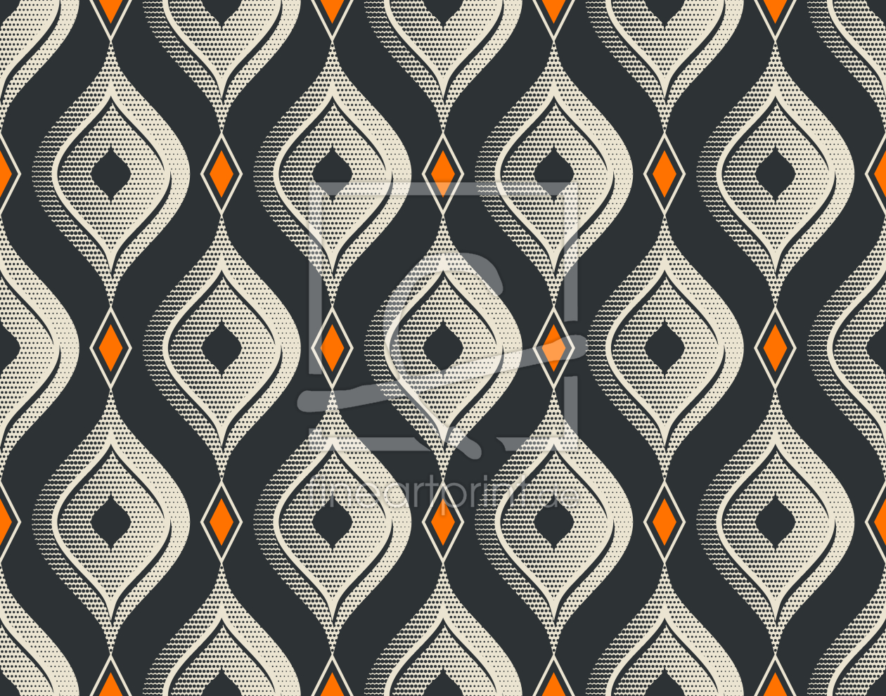 Bild-Nr.: 9015477 Vintage veredelte Vorhänge erstellt von patterndesigns-com