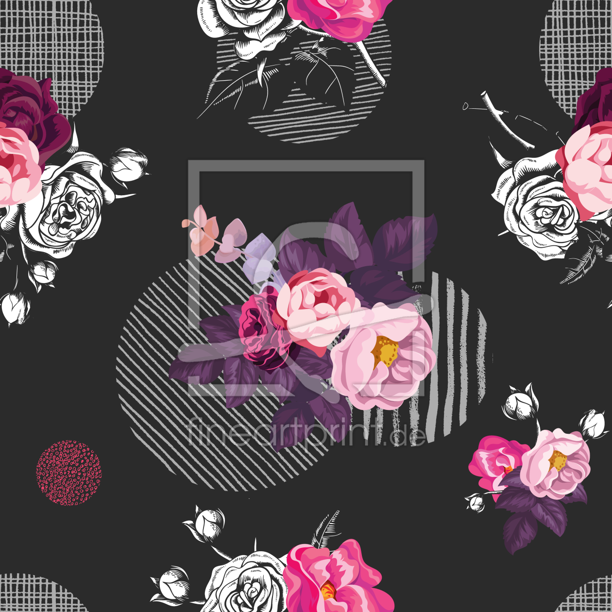 Bild-Nr.: 9015482 Wilde Rosen erstellt von patterndesigns-com