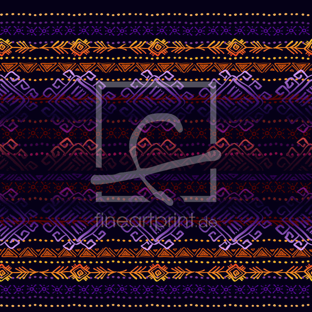 Bild-Nr.: 9015500 Mystische Ethno Streifen erstellt von patterndesigns-com