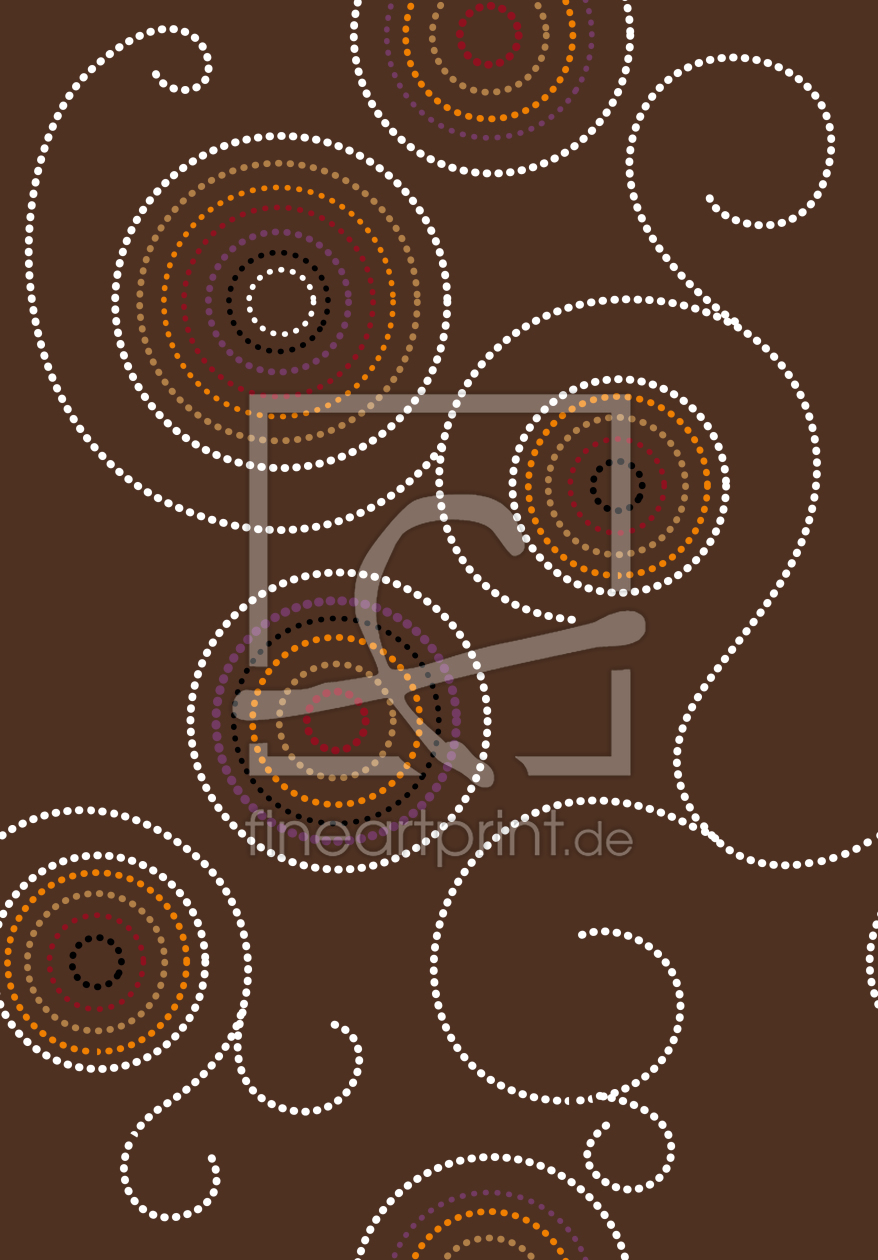 Bild-Nr.: 9024648 Aborigines Kringel erstellt von patterndesigns-com