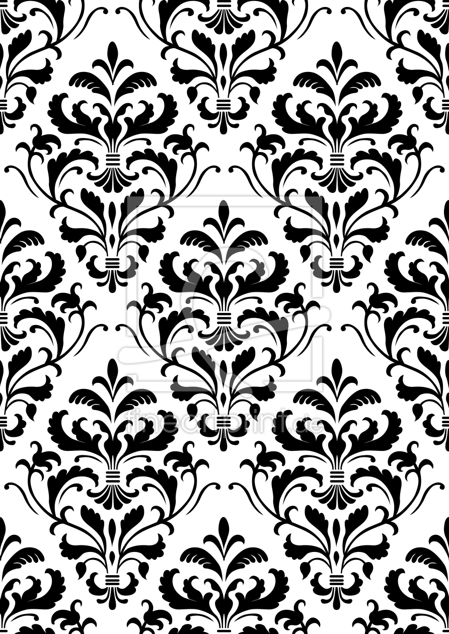 Bild-Nr.: 9024682 Schwarz Weiß Barock erstellt von patterndesigns-com