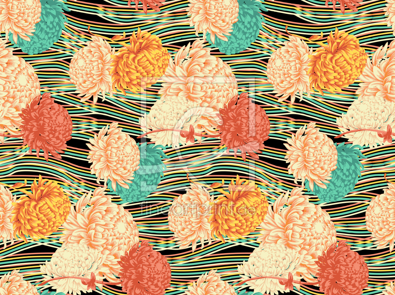 Bild-Nr.: 9024734 Florale Strömung erstellt von patterndesigns-com