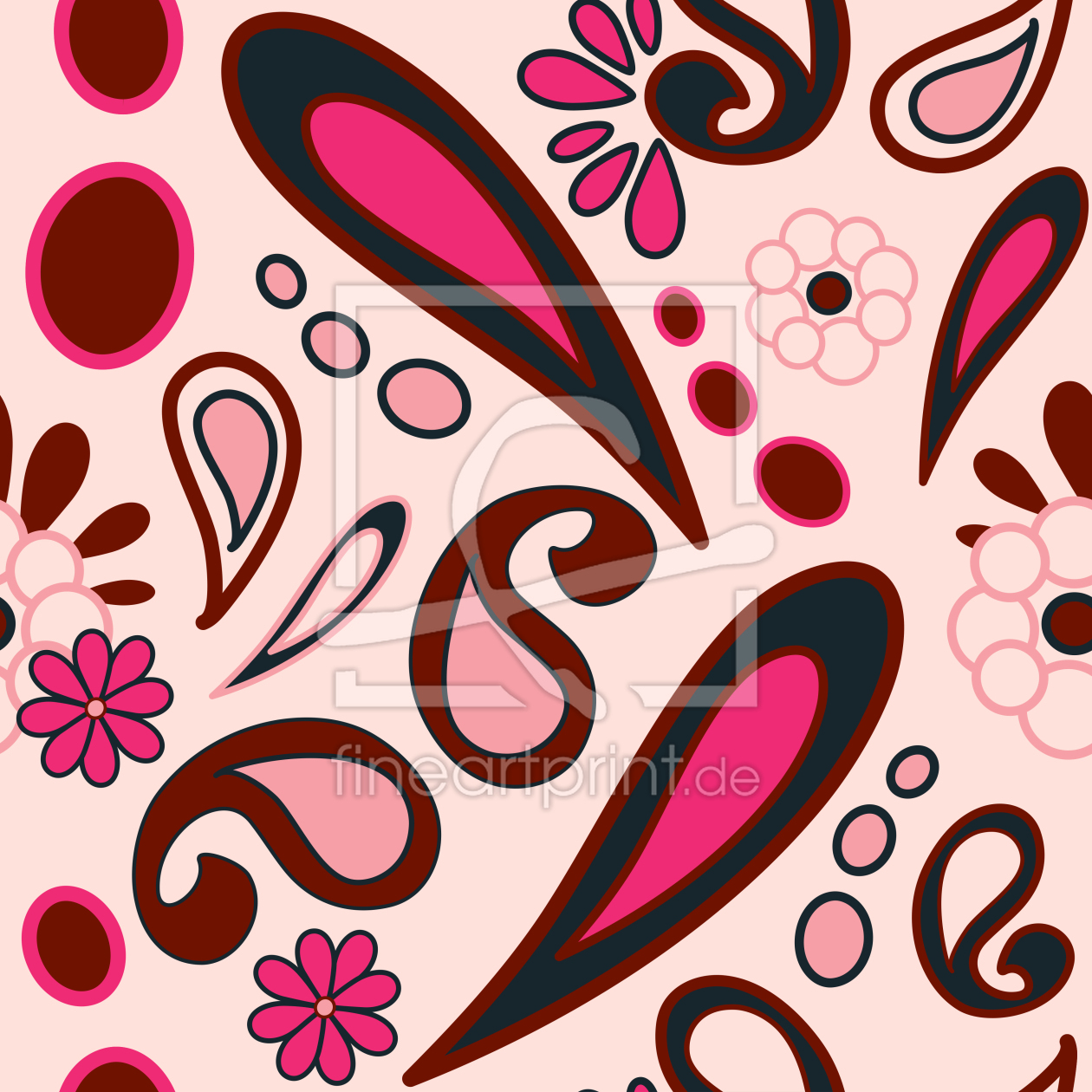 Bild-Nr.: 9024830 Beebob Paisley Pink erstellt von patterndesigns-com