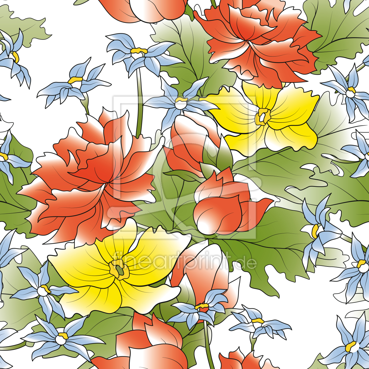 Bild-Nr.: 9024872 Blumenbouquet Asia erstellt von patterndesigns-com