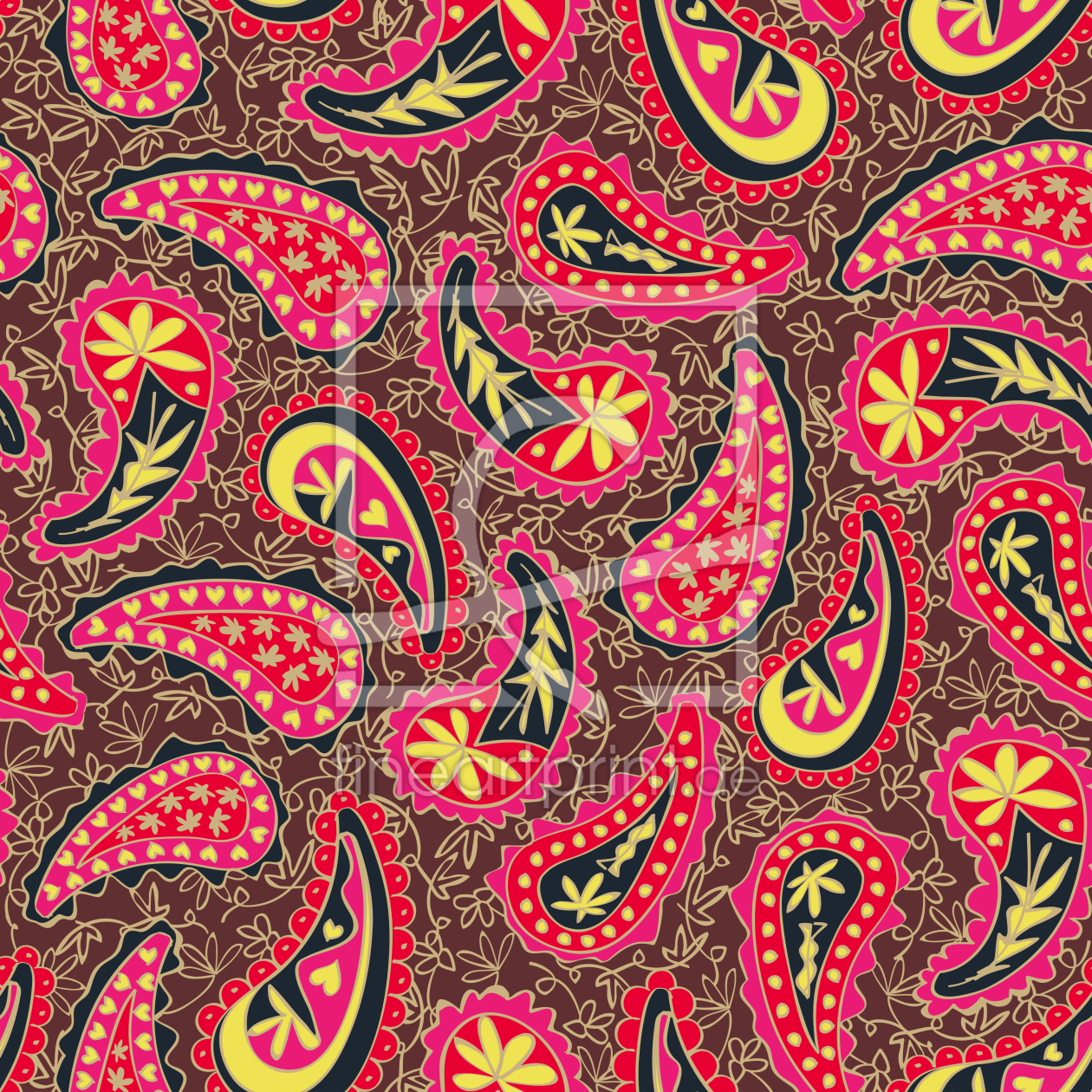 Bild-Nr.: 9024916 Buntes Paisley erstellt von patterndesigns-com