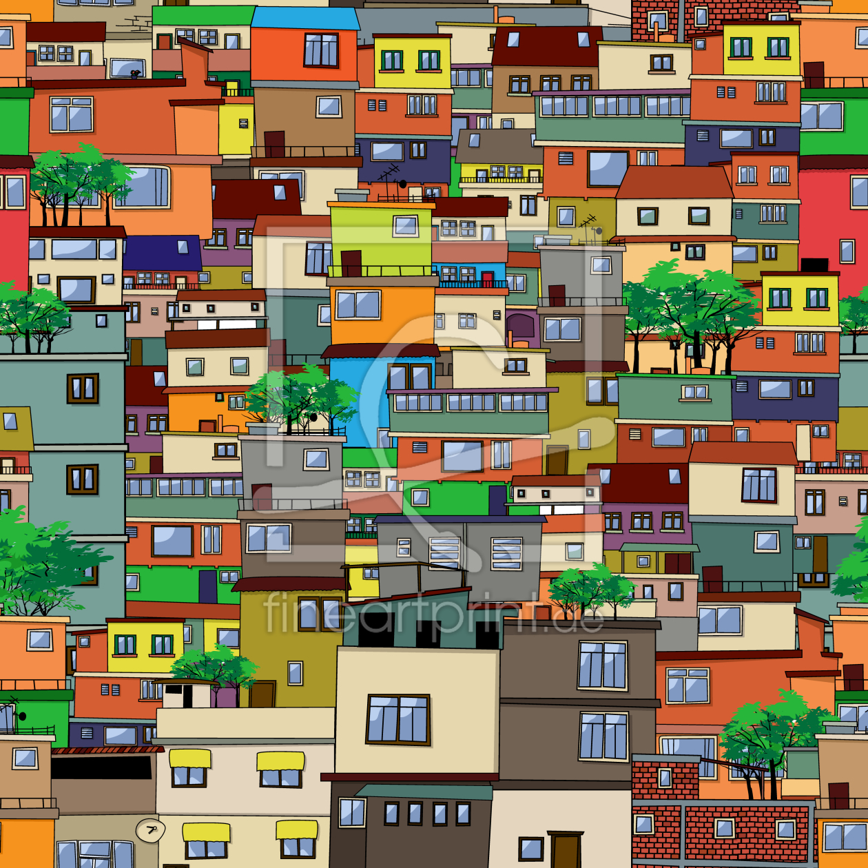 Bild-Nr.: 9024918 Favela erstellt von patterndesigns-com