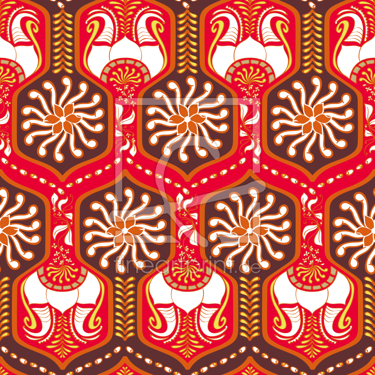 Bild-Nr.: 9024920 Orientalische Gänge Rot erstellt von patterndesigns-com
