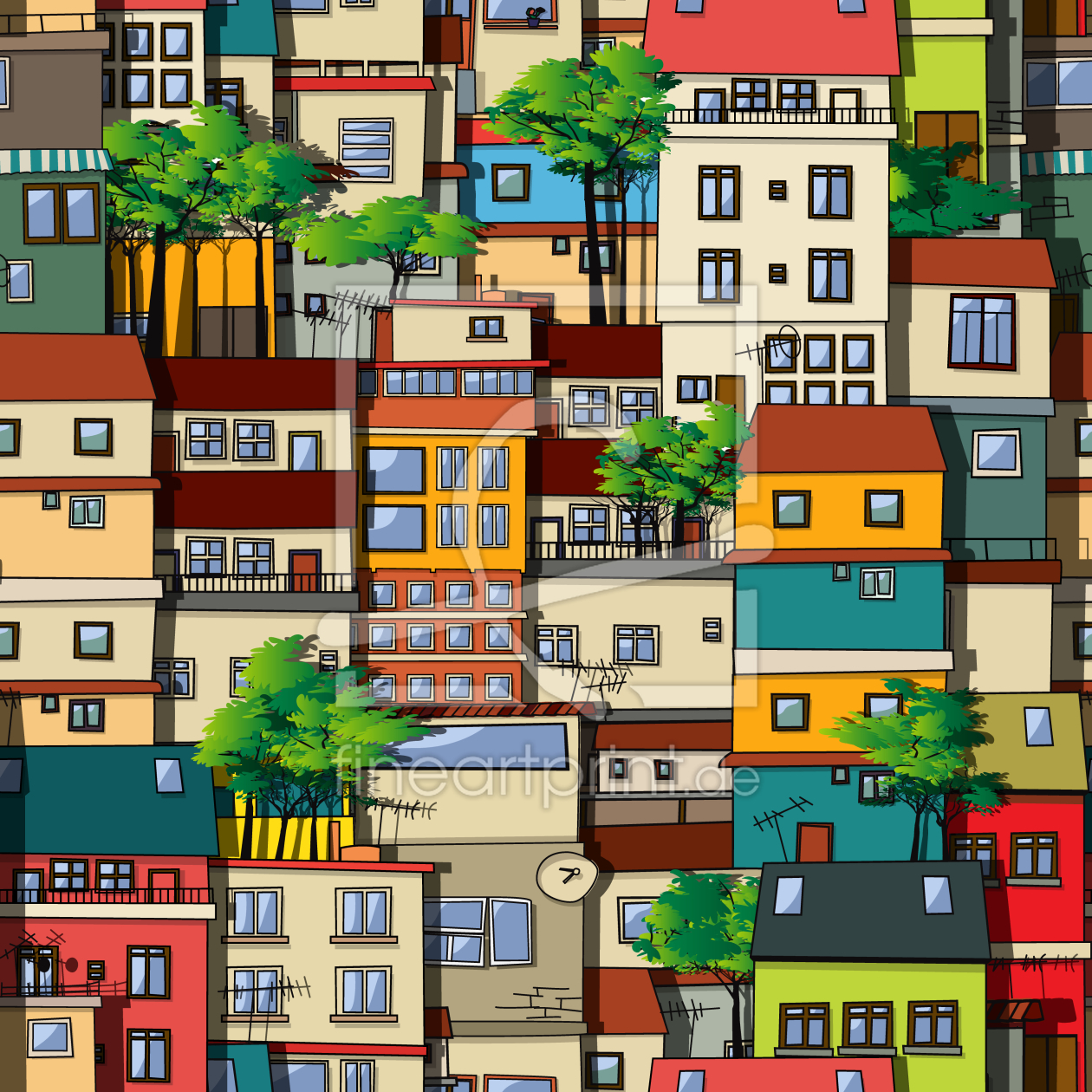 Bild-Nr.: 9024929 Favela Brazil erstellt von patterndesigns-com