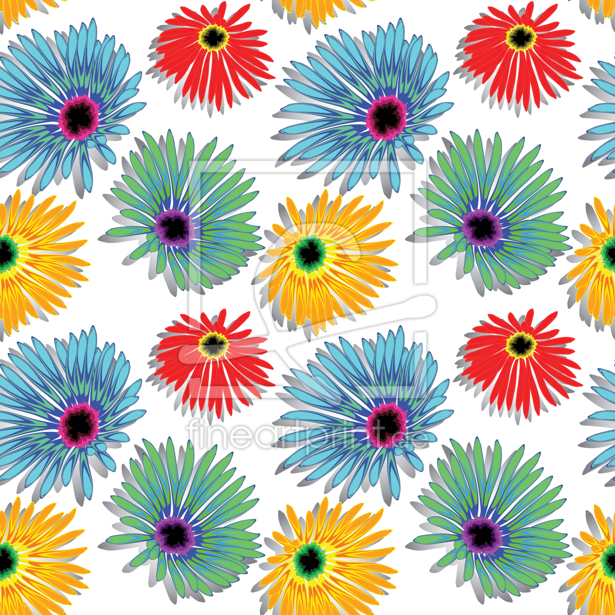 Bild-Nr.: 9024944 Bunte Blüten erstellt von patterndesigns-com