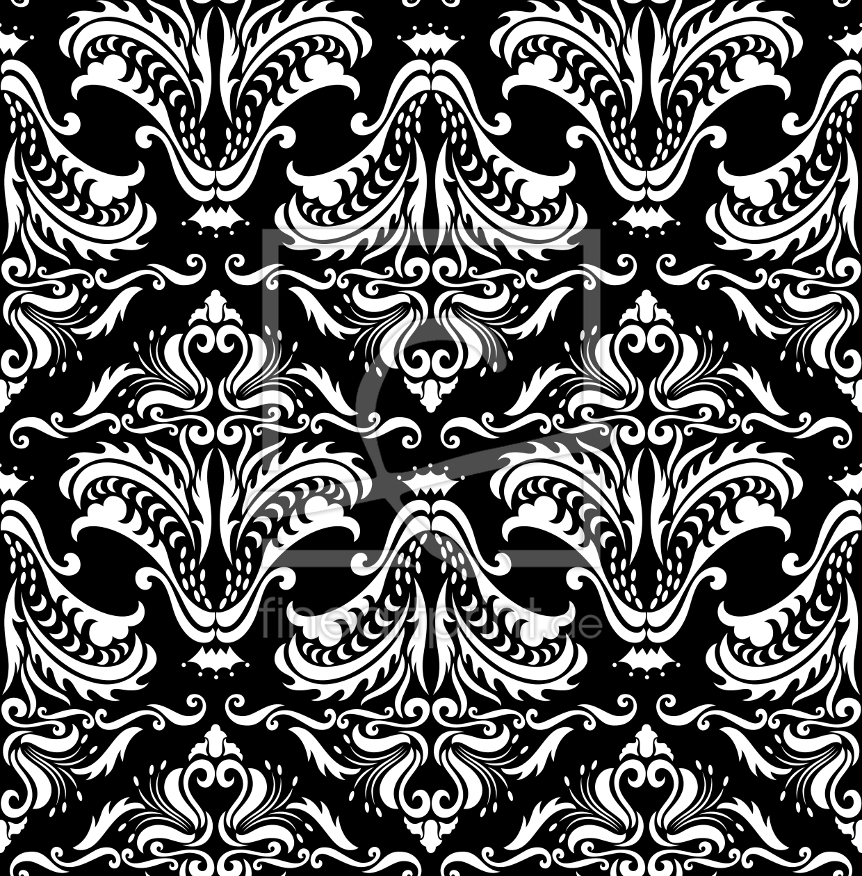 Bild-Nr.: 9024980 Opulenz Schwarz erstellt von patterndesigns-com