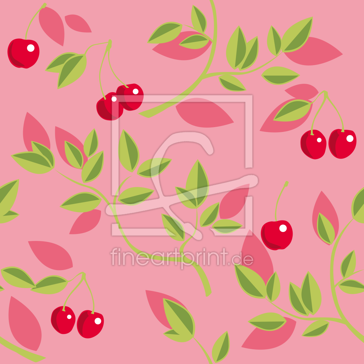 Bild-Nr.: 9024989 Kirschenzweige Pink erstellt von patterndesigns-com
