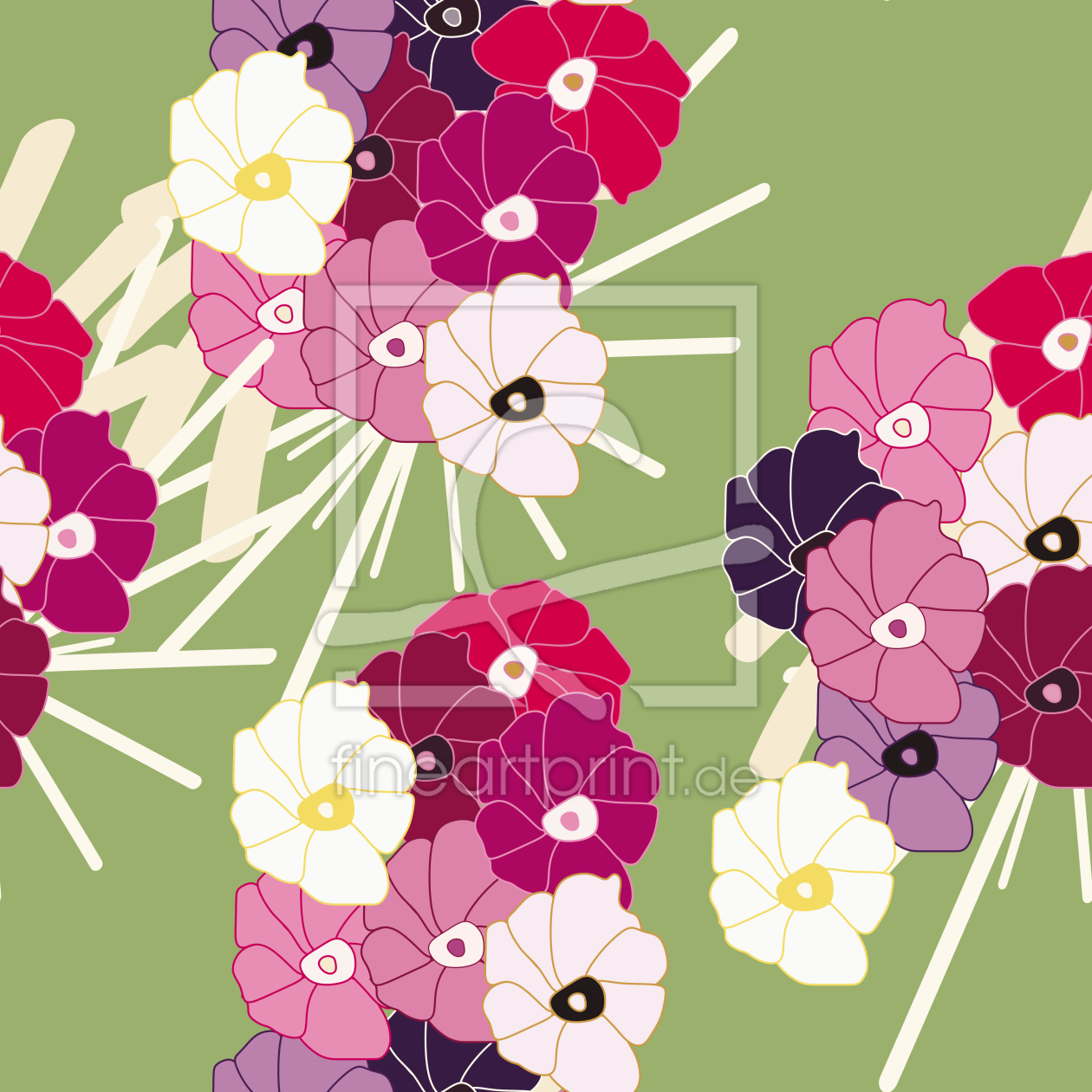 Bild-Nr.: 9025002 Japanblumen erstellt von patterndesigns-com