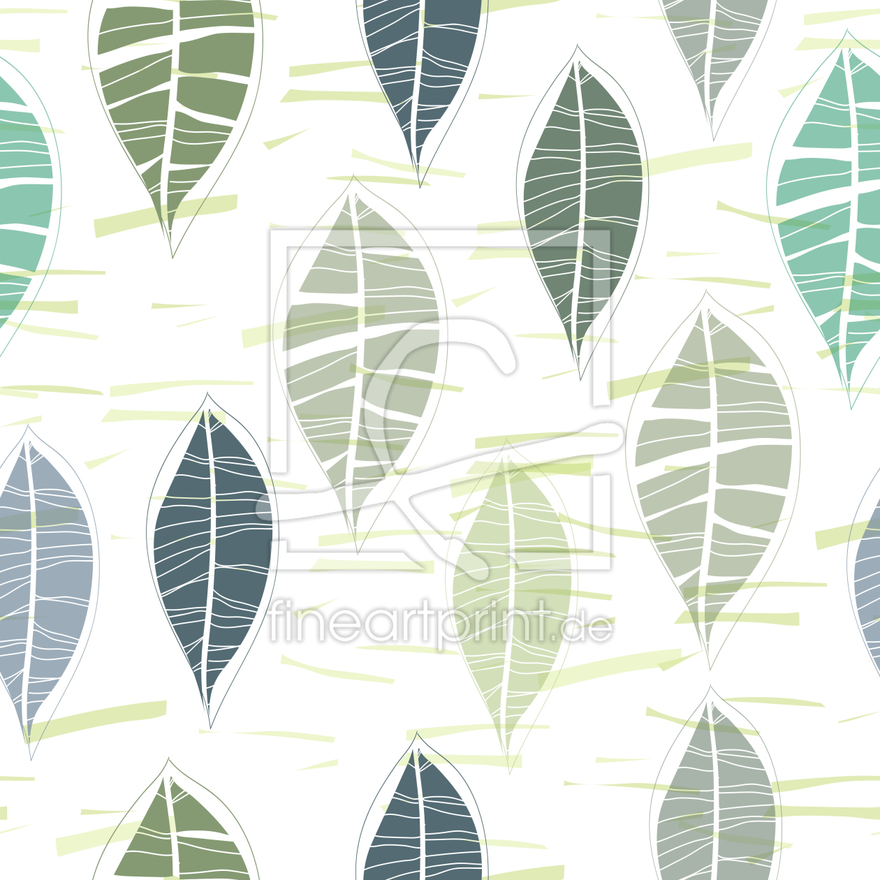 Bild-Nr.: 9025063 Blätter In Pastell erstellt von patterndesigns-com