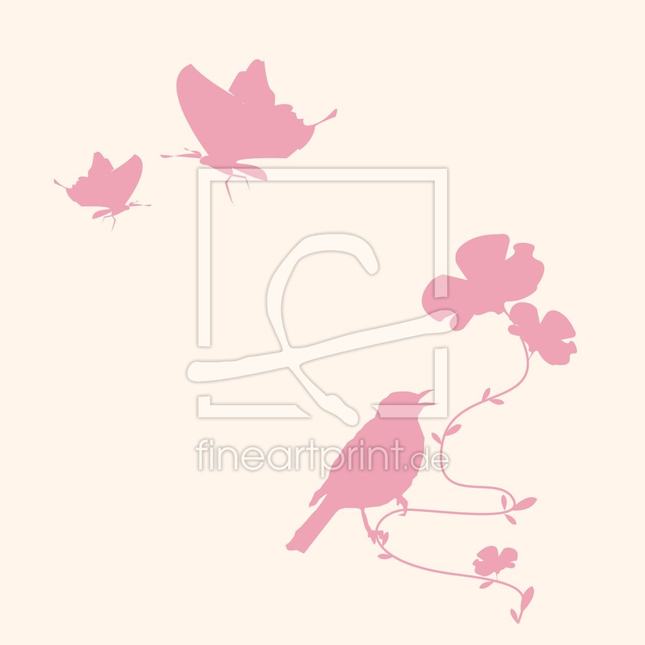 Bild-Nr.: 9025118 Tiere Im Frühling Rosa erstellt von patterndesigns-com