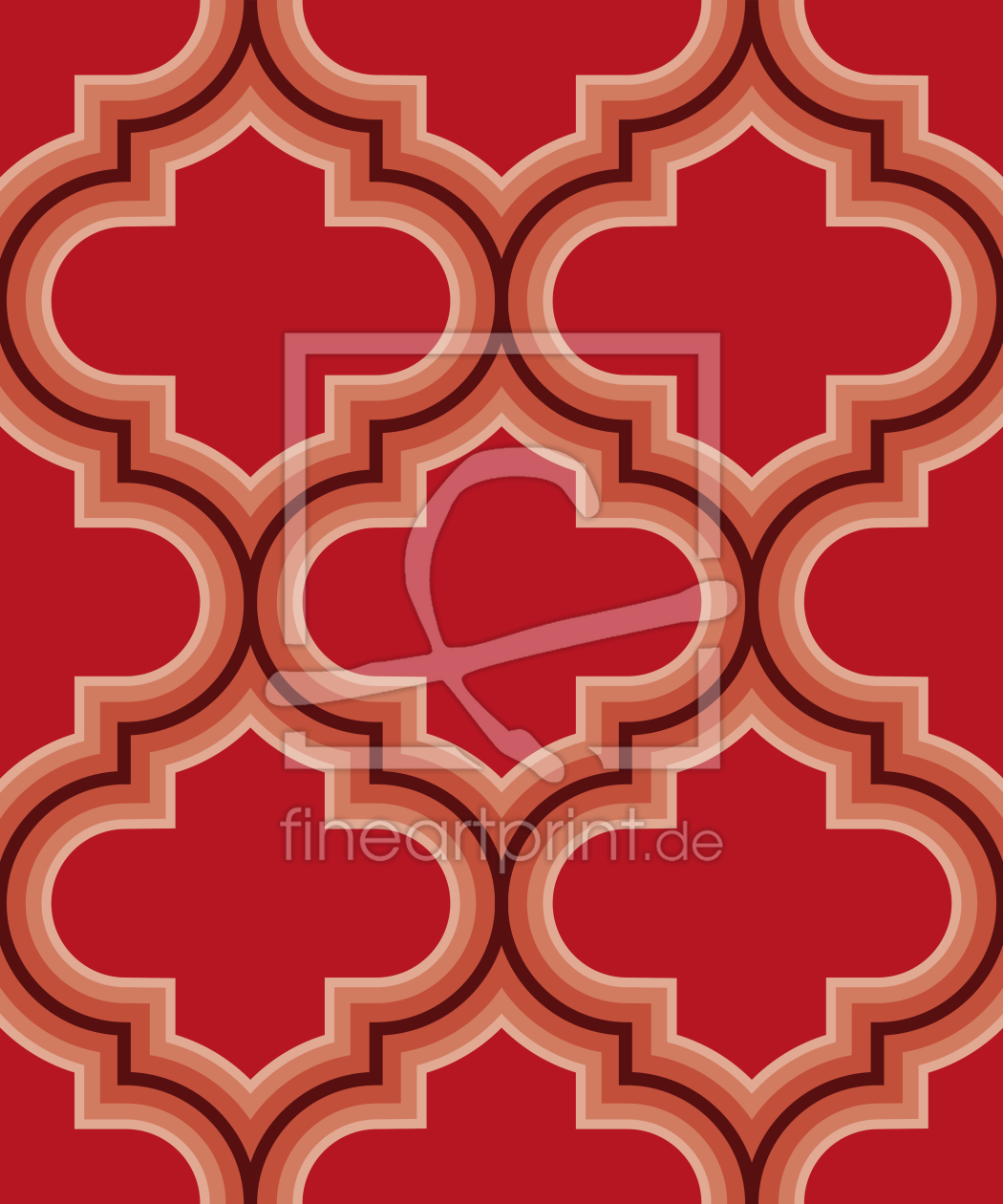 Bild-Nr.: 9025131 Retro Marokko Rot erstellt von patterndesigns-com