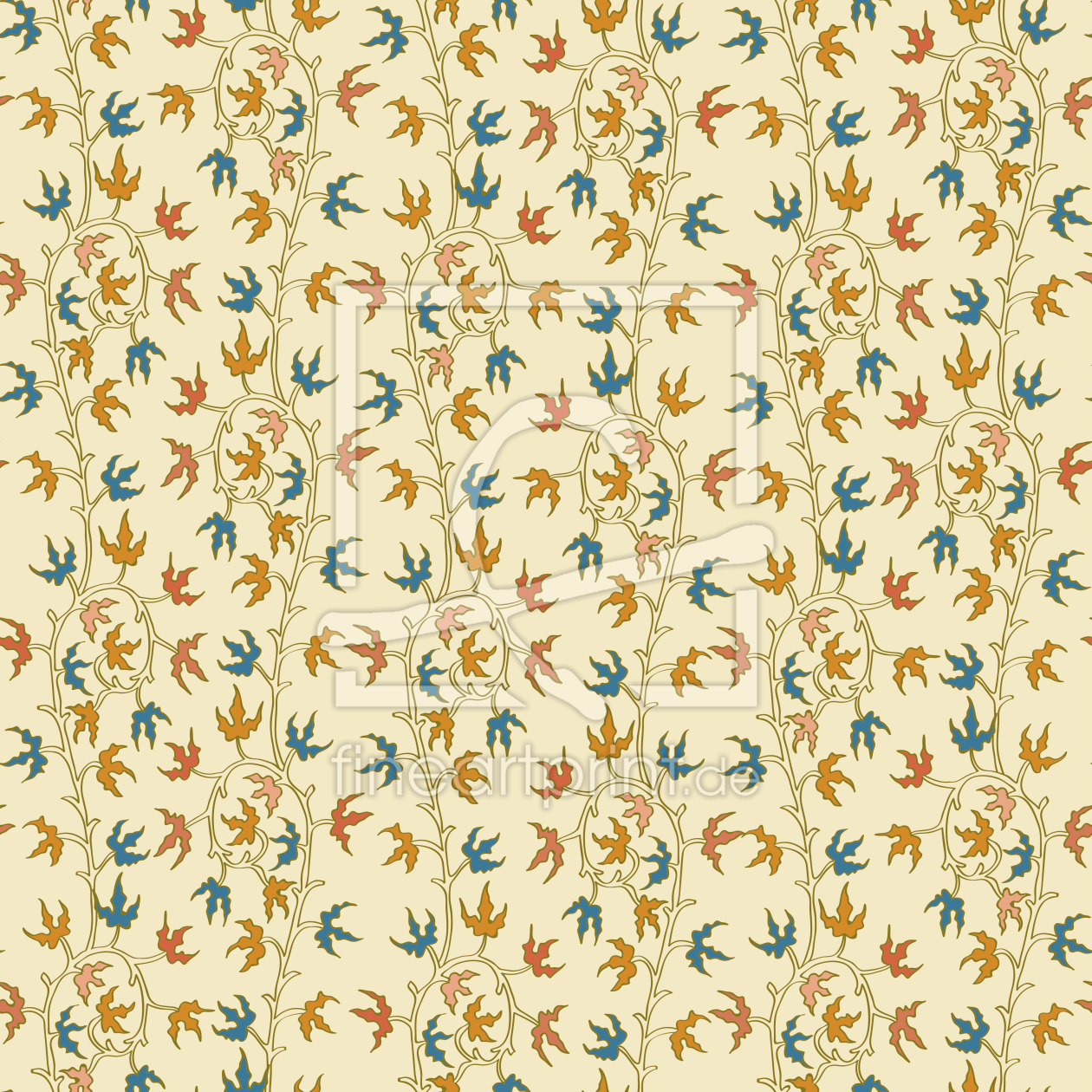 Bild-Nr.: 9025189 Efeuranken Beige erstellt von patterndesigns-com