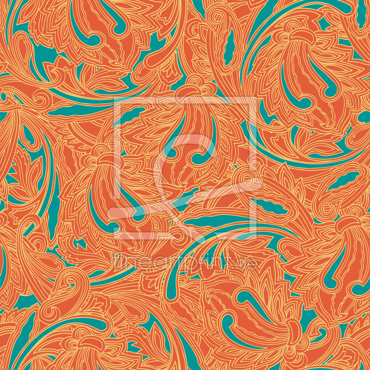 Bild-Nr.: 9025196 Kupferstich Orange erstellt von patterndesigns-com