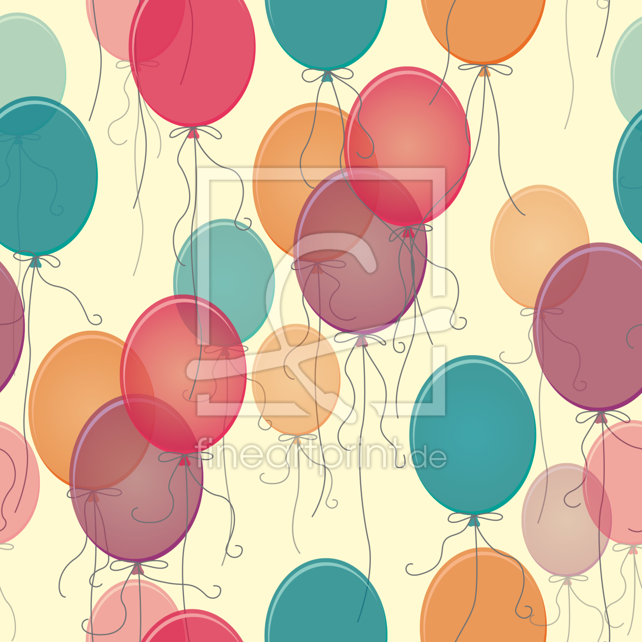 Bild-Nr.: 9025205 Vintage Luftballons erstellt von patterndesigns-com