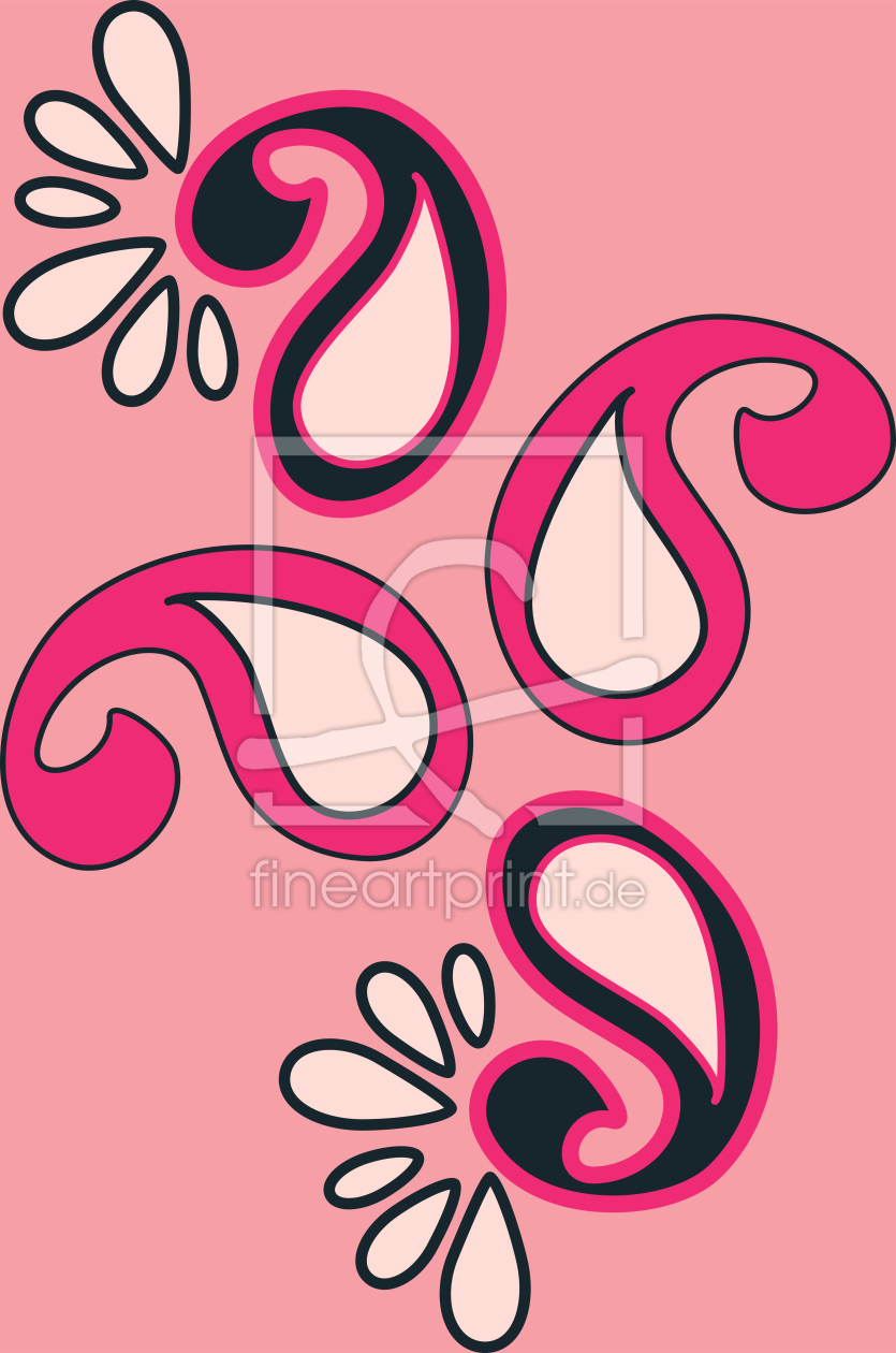 Bild-Nr.: 9025221 Fancy Paisley Pink erstellt von patterndesigns-com