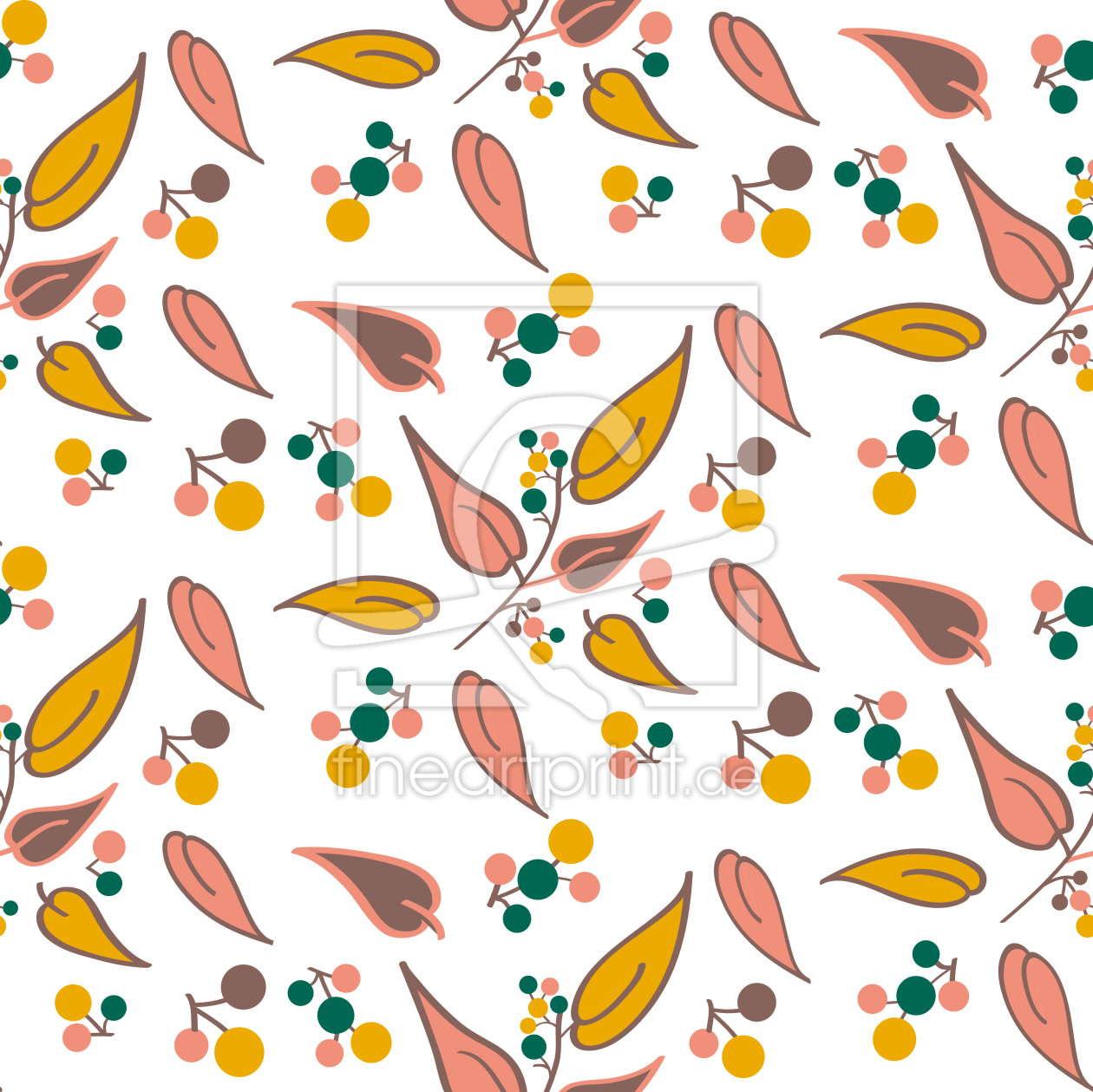 Bild-Nr.: 9025256 Blätter Und Knospen erstellt von patterndesigns-com