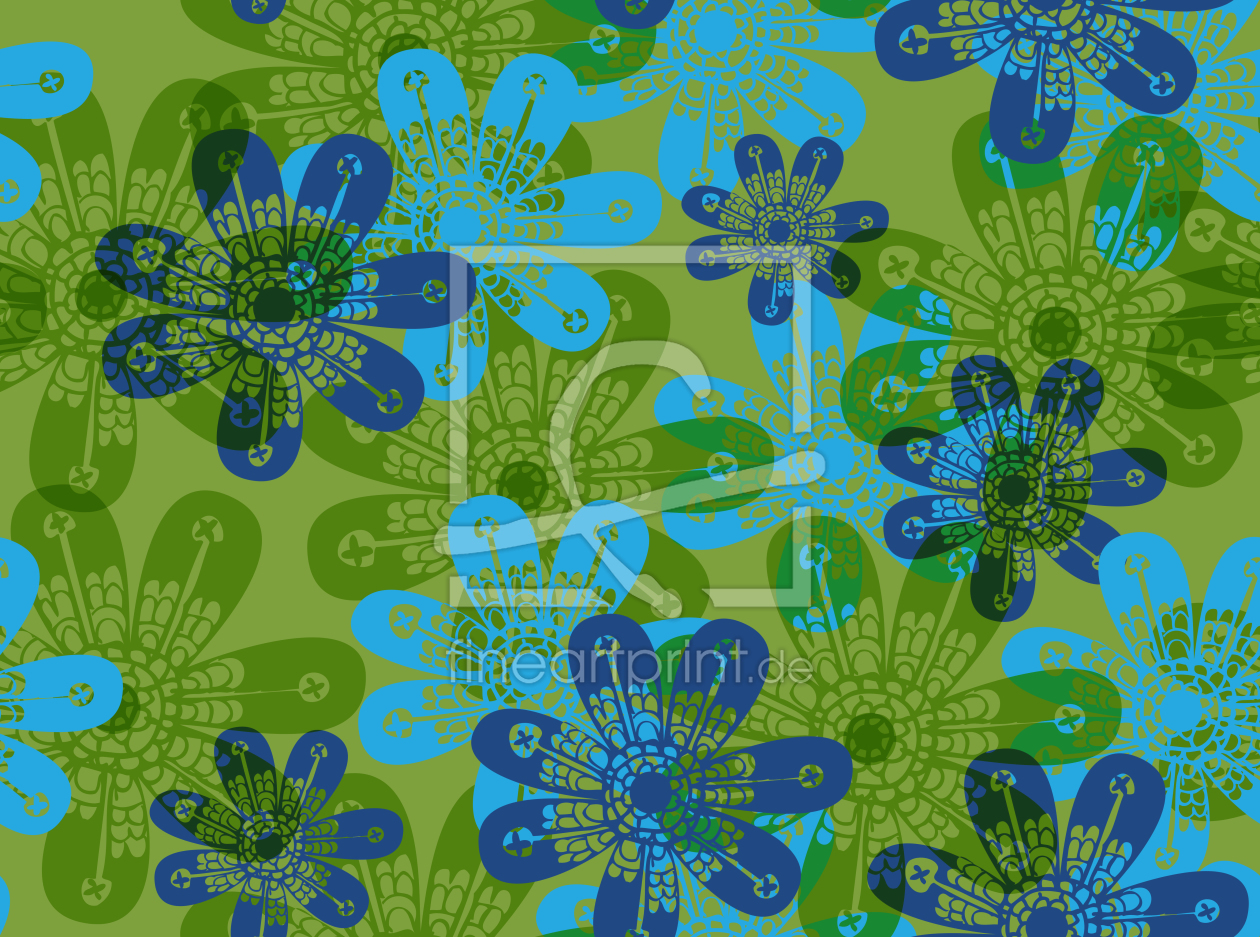 Bild-Nr.: 9025292 Blumen Stempel erstellt von patterndesigns-com