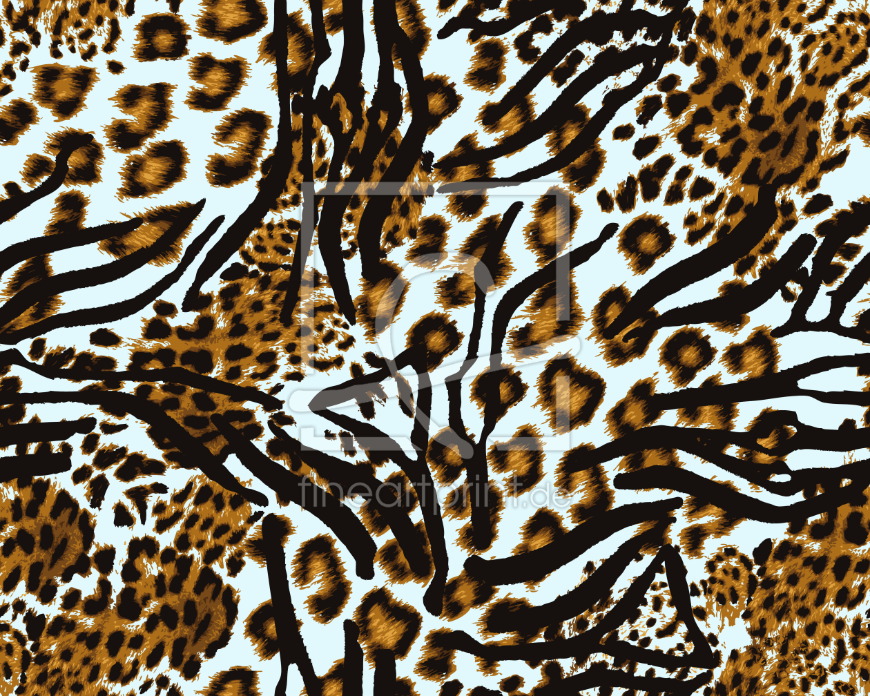 Bild-Nr.: 9025302 Leopard Jagd Zebra erstellt von patterndesigns-com