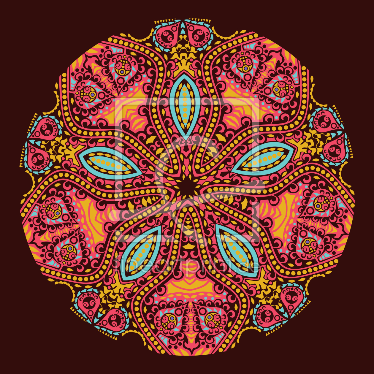 Bild-Nr.: 9025339 Das Mandala Der Maharani erstellt von patterndesigns-com