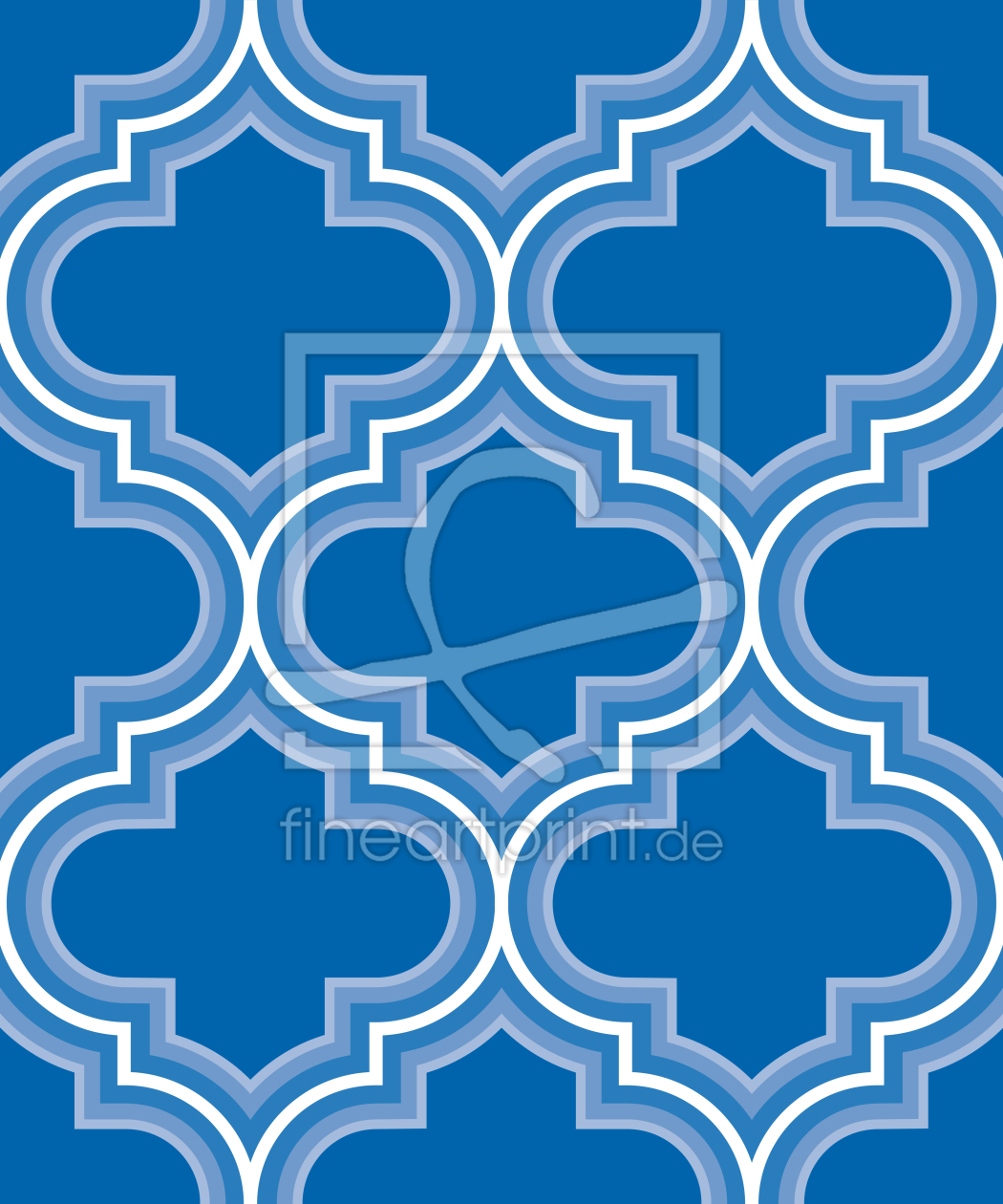 Bild-Nr.: 9025351 Retro Marokko Blau erstellt von patterndesigns-com