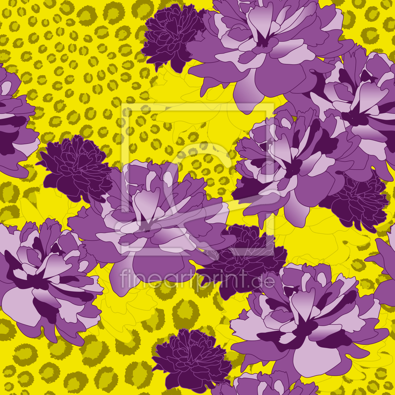 Bild-Nr.: 9025407 Floral Leopard erstellt von patterndesigns-com