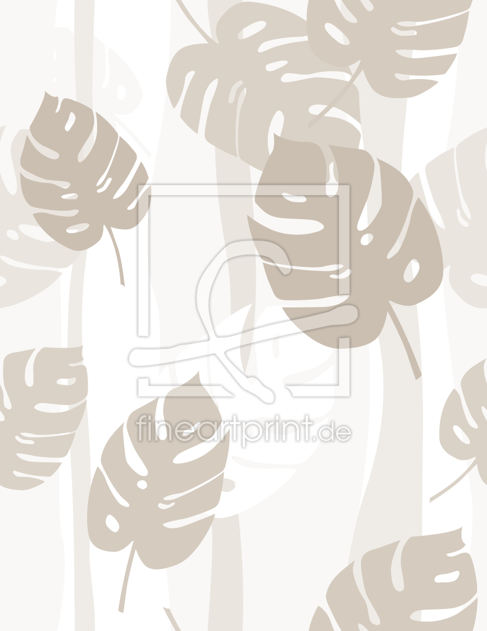 Bild-Nr.: 9025440 Beige Blätter erstellt von patterndesigns-com