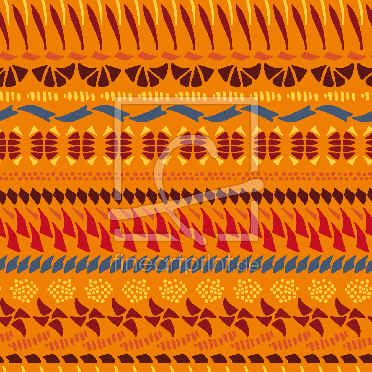 Bild-Nr.: 9025491 Multi Kulti Orange erstellt von patterndesigns-com