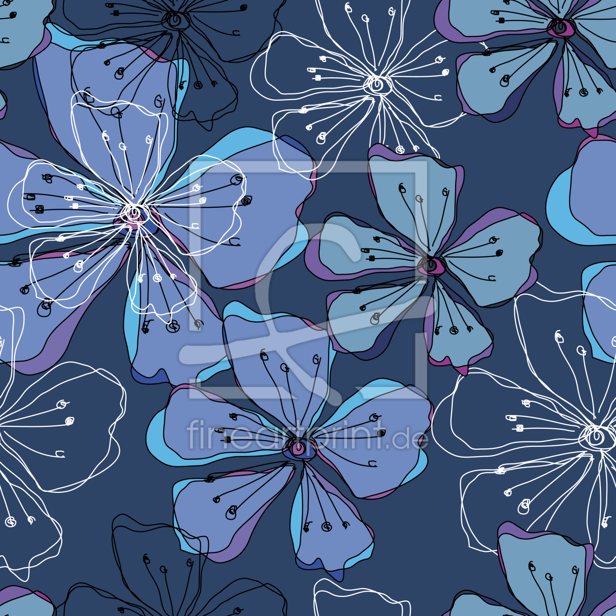 Bild-Nr.: 9025546 Liebliche Blüten erstellt von patterndesigns-com