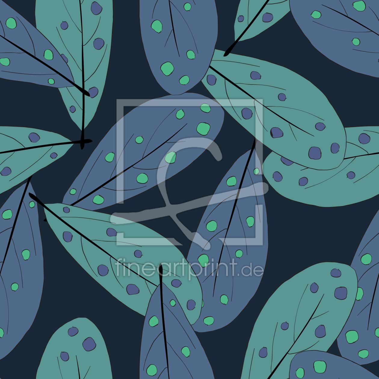 Bild-Nr.: 9025564 Mystische Blätter erstellt von patterndesigns-com