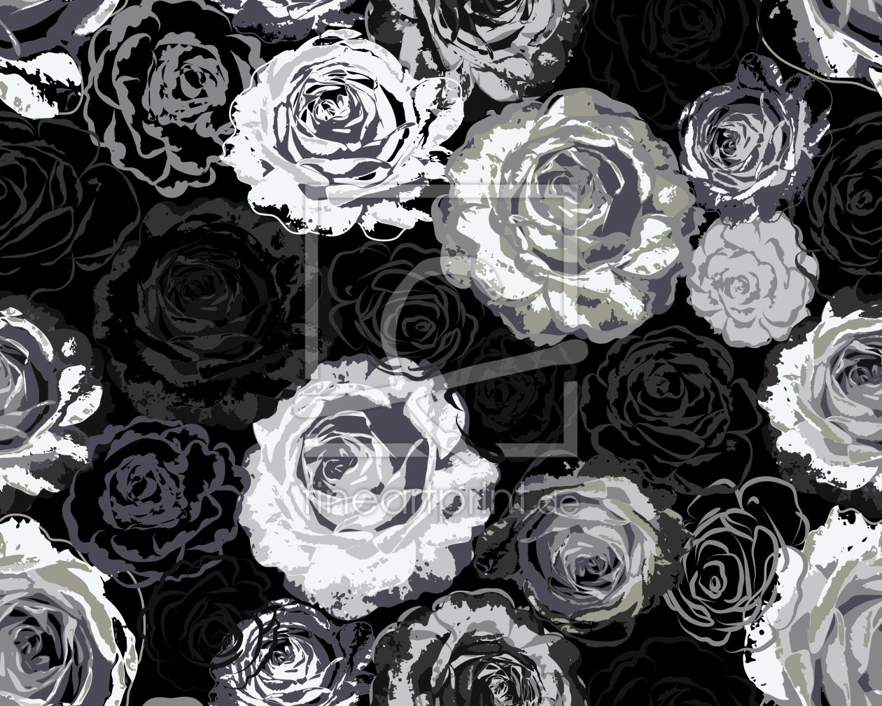 Bild-Nr.: 9025624 Wo Die Wilden Rosen Wachsen erstellt von patterndesigns-com