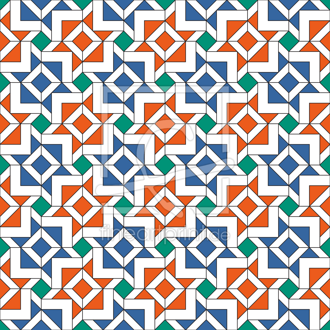 Bild-Nr.: 9025699 Alhambra Geometrie erstellt von patterndesigns-com