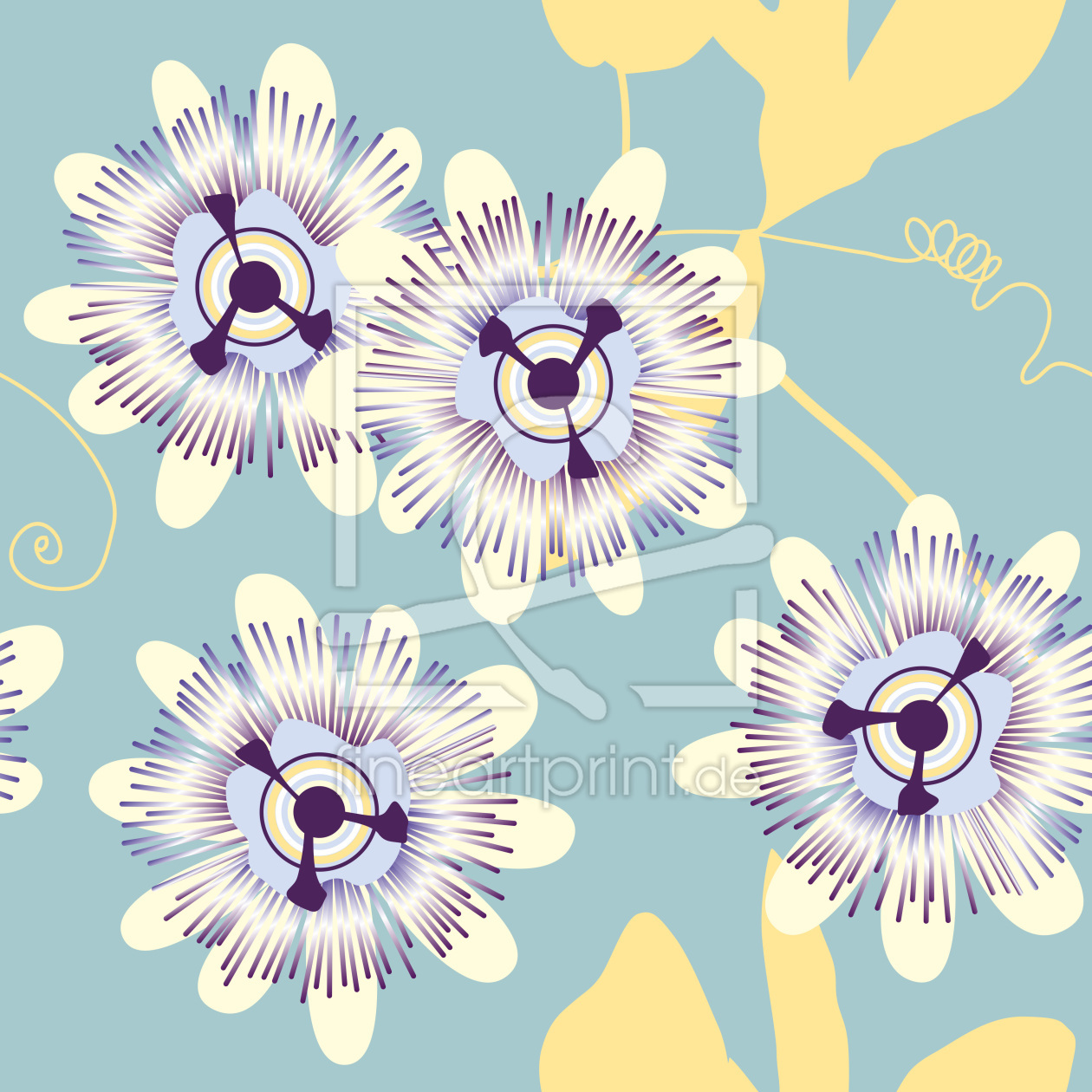 Bild-Nr.: 9025721 Passionsblumen erstellt von patterndesigns-com