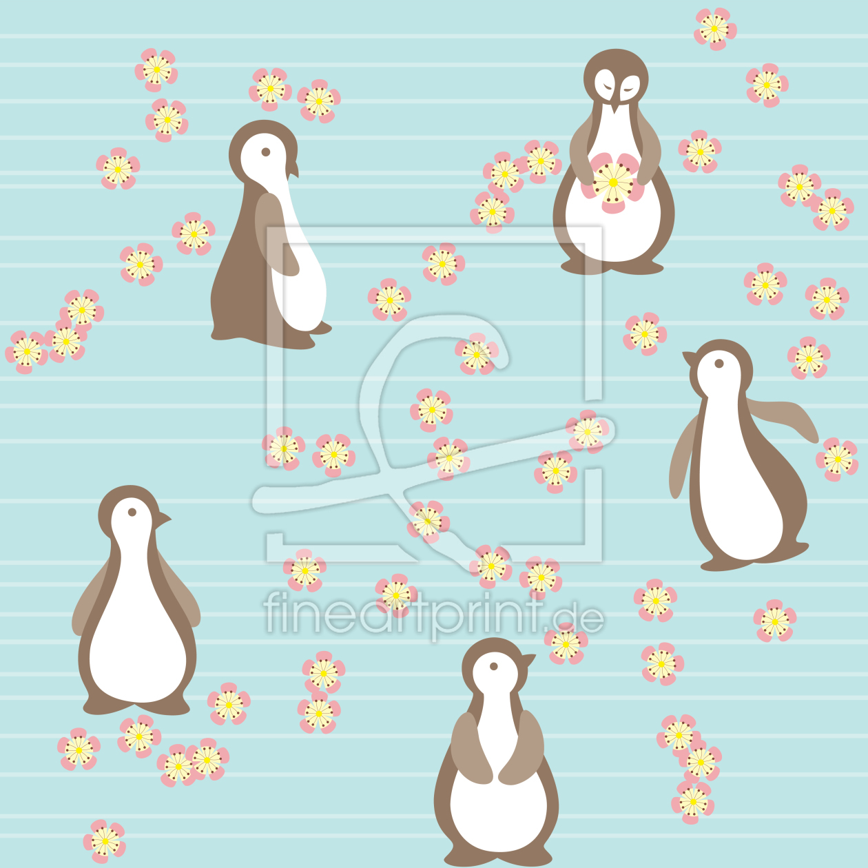 Bild-Nr.: 9025762 Pinguin Blüte erstellt von patterndesigns-com