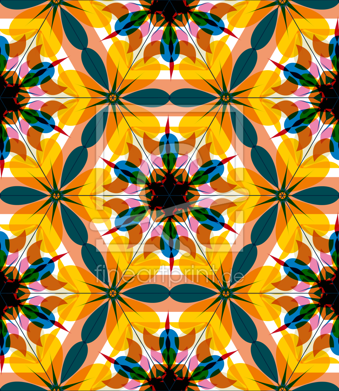 Bild-Nr.: 9025785 Kaleidoskop Extrem Bunt erstellt von patterndesigns-com