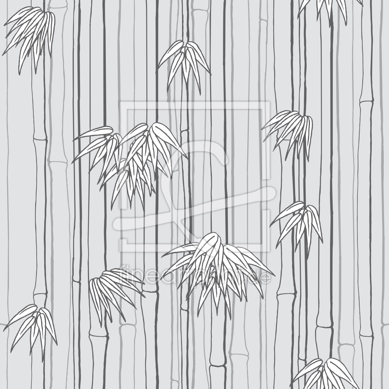 Bild-Nr.: 9025823 Bambuswald Grau erstellt von patterndesigns-com