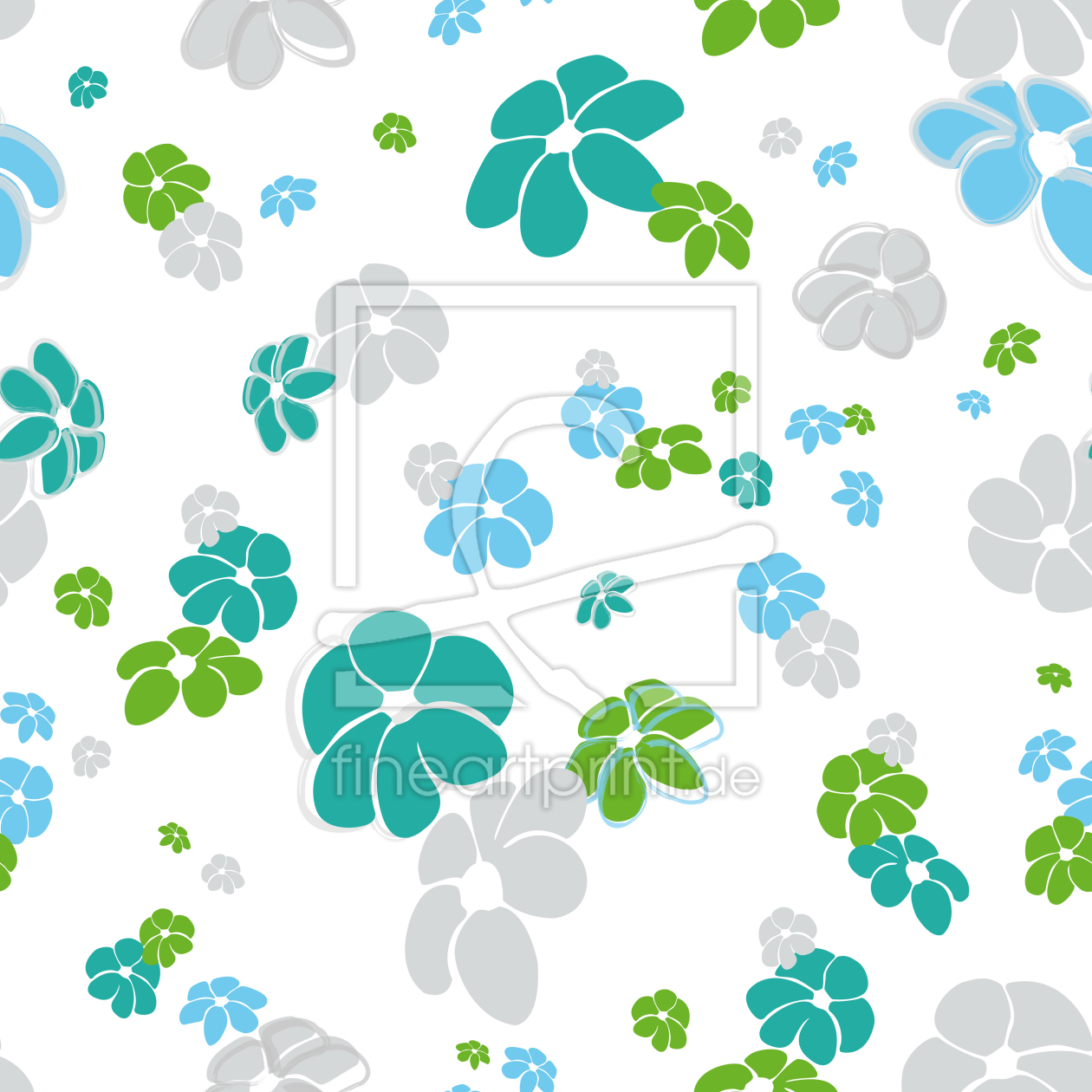 Bild-Nr.: 9025838 Blumenregen In Weiss erstellt von patterndesigns-com