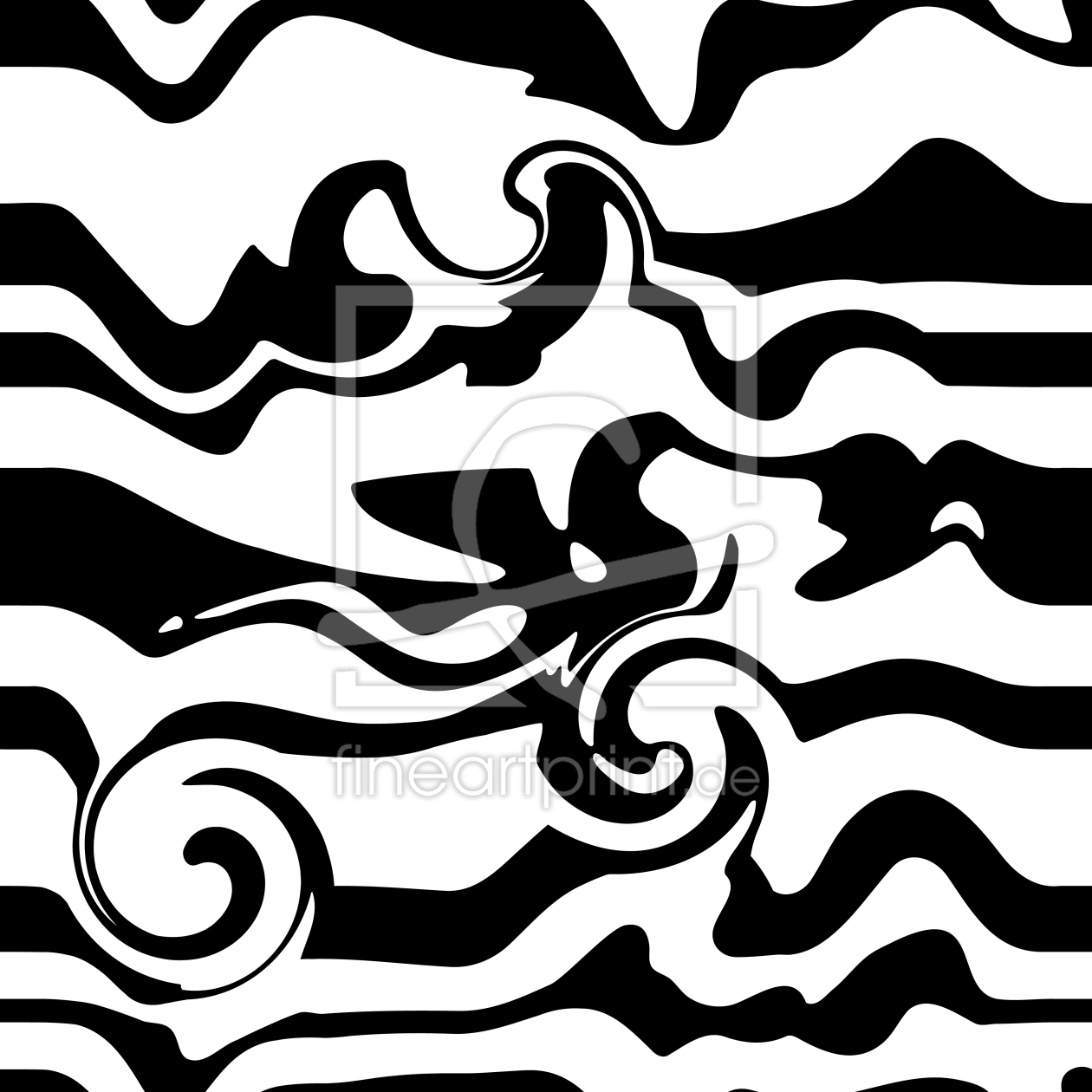 Bild-Nr.: 9025864 Monochromes Wellenchaos erstellt von patterndesigns-com