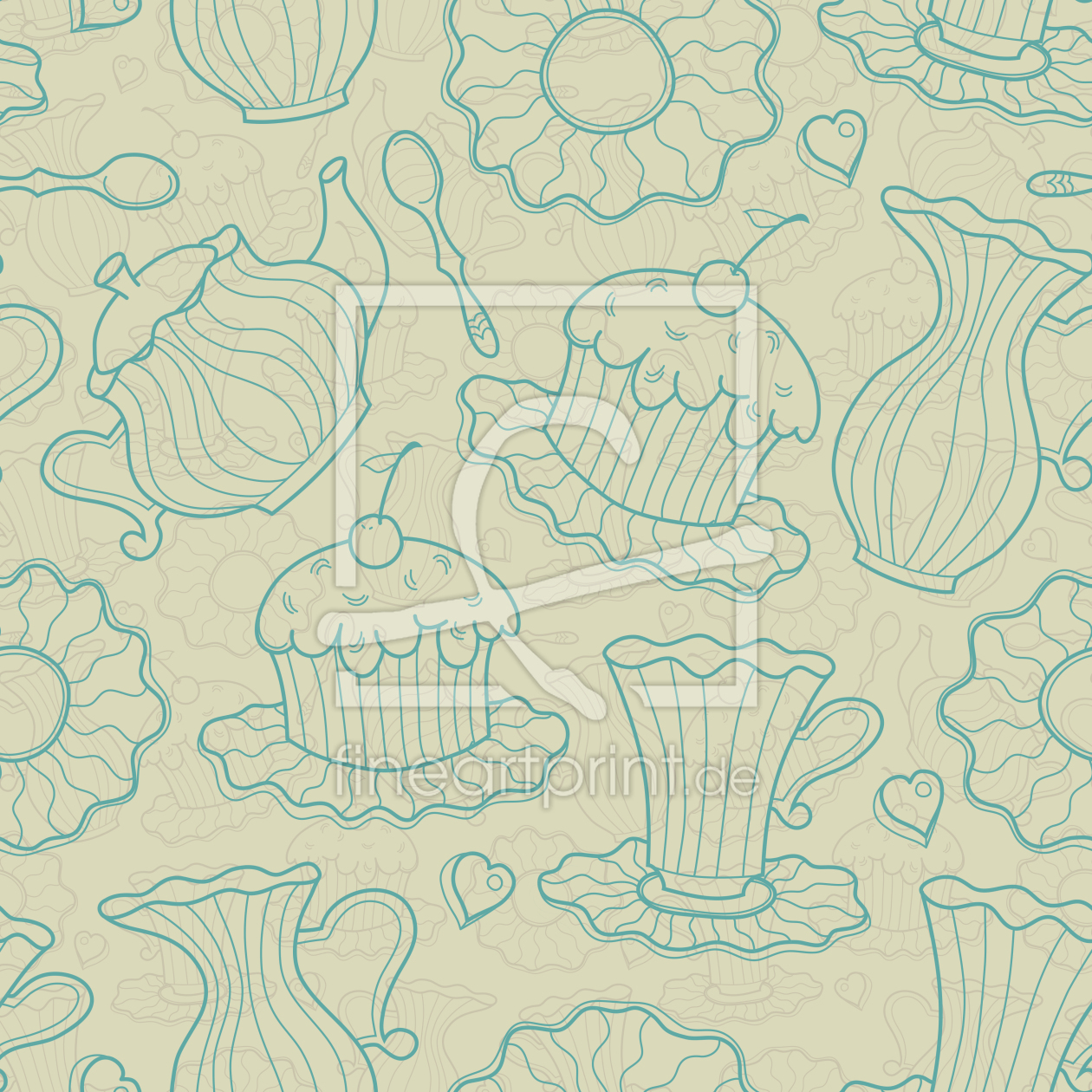 Bild-Nr.: 9025867 Kaffeeklatsch Gelb erstellt von patterndesigns-com