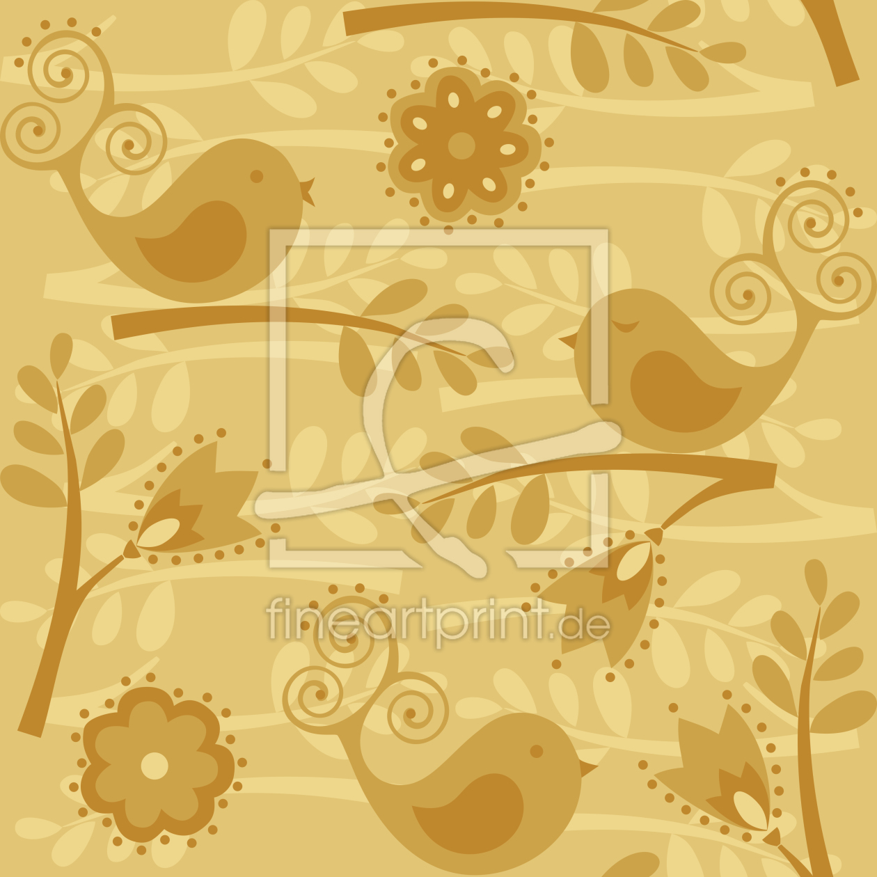 Bild-Nr.: 9025873 Goldener Vogelgesang erstellt von patterndesigns-com