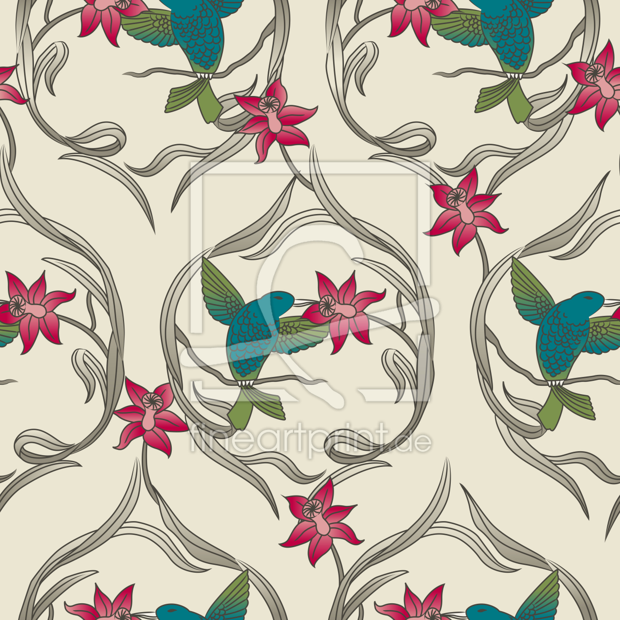 Bild-Nr.: 9025898 Kolibri Traum erstellt von patterndesigns-com