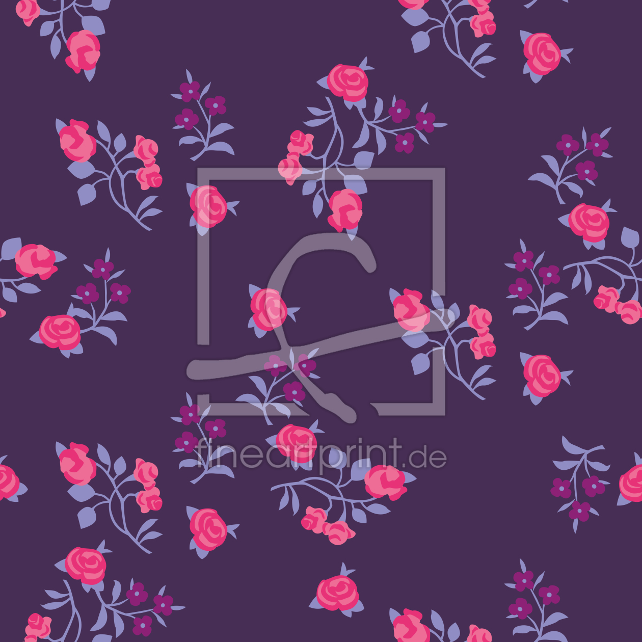 Bild-Nr.: 9025963 Streublumen Auf Lila erstellt von patterndesigns-com